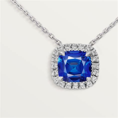 cartier necklace.|cartier sapphire and diamond necklace.